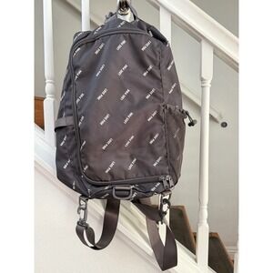 Victorias Secret PINK Backpack Black Love Pink Logo Print School Gym Bag Travel